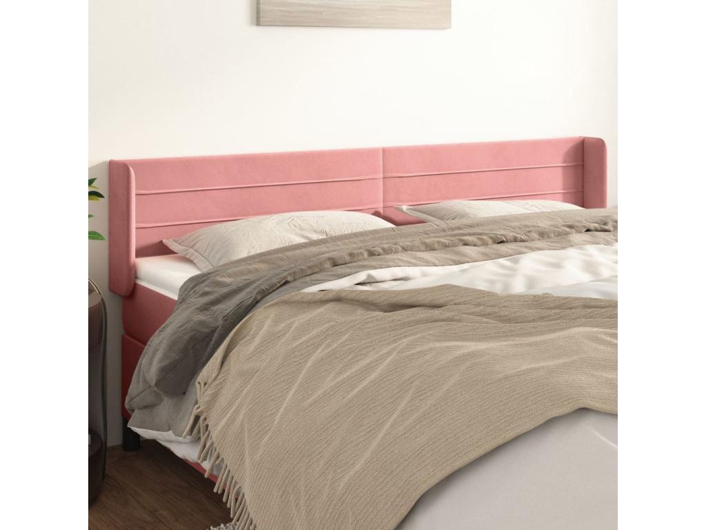 Letto in velluto, 183 x 16 x 78 cm