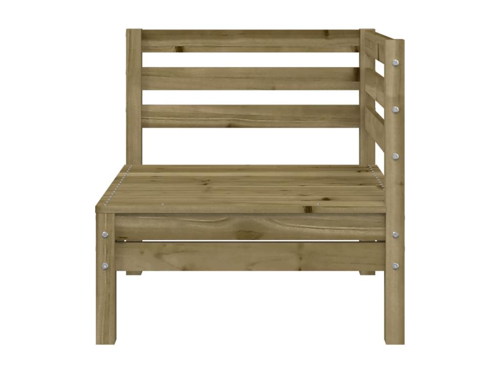 Divano in legno di pino marrone