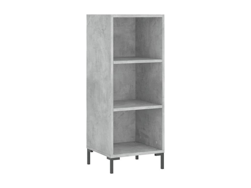 Credenza in legno ingegnerizzato grigio, 34,5 x 34 x 180 cm