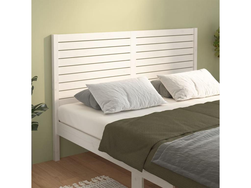 Letto in legno massello bianco, 156 x 4 x 100 cm