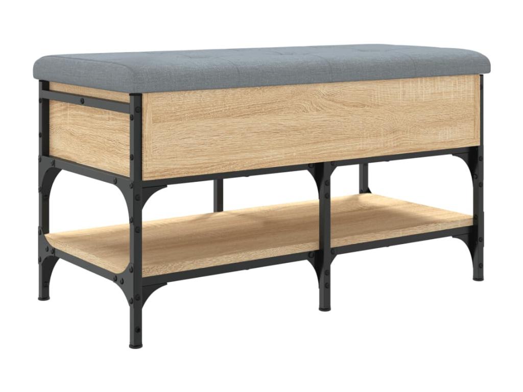 Panca in legno ingegnerizzato marrone, 82 x 42 x 45 cm