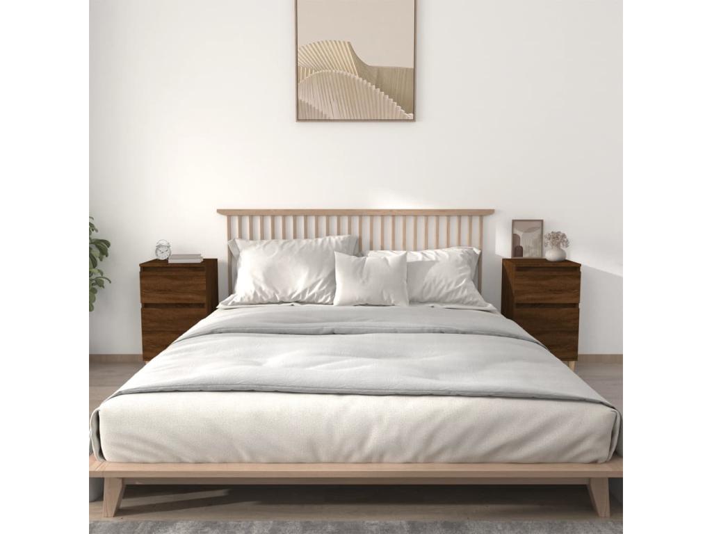 Mobili per la casa in legno di quercia marrone, 40 x 35 x 70 cm
